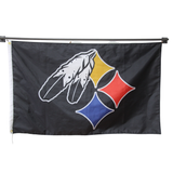 Pittsburgh Steelers flag Polyester Digital Printing 3x5ft Outdoor Banner with Brass Grommets