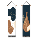 2 Pack Abstract Vase Modern Wall Art Tapestries Vertical，Aesthetic Tapestry Art Long Tapestries for Room （12.8 X 51.2 Inch）