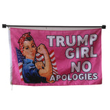 Trump Girl No Apologies flag Polyester Digital Printing 3x5ft Outdoor Banner with Brass Grommets