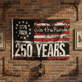 3x5FT 250 Years of Freedom Flag, 1776-2026 We The People Banner, 3-Layer Polyester Double Sided 250th Anniversary Patriotic Decor