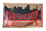 San Francisco 49ers Black Flag 100% Polyester Digital Printing 3x5ft NFL Flag Outdoor Banner with Brass Grommets