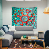 Mandala Tapestry Bohemian Tapestry for Bedroom Boho Indie Hippie Tapestries Aesthetic Vintage Wall Tapestry for Women Men Teenage Girl, Green Tapestry