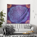 Mandala Tapestry Bohemian Tapestry for Bedroom Boho Indie Hippie Tapestries Aesthetic Vintage Wall Tapestry for Women Men Teenage Girl, Dark Blue Tapestry