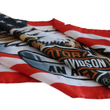 Harley Davidson USA Banner flag Polyester Digital Printing 3x5ft Outdoor Banner with Brass Grommets