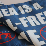 This Area IS A Liberal-Free Zone  flag Polyester Digital Printing 3x5ft Outdoor Banner with Brass Grommets