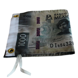 Mexico new 1,000-peso note flag Polyester Digital Printing 3x5ft Outdoor Banner with Brass Grommets