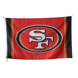 San Francisco 49ers Black Flag 100% Polyester Digital Printing 3x5ft NFL Flag Outdoor Banner with Brass Grommets