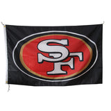 San Francisco 49ers Black Flag 100% Polyester Digital Printing 3x5ft NFL Flag Outdoor Banner with Brass Grommets