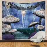 Grey Mushrooms Tapestry