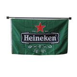 Heineken flag Polyester Digital Printing 3x5ft Outdoor Banner with Brass Grommets