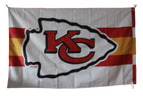 Customized Design 3x5 ft USA NFL Kansas City Chiefs  More Football Rugby All Teams Flag Polyester Flag with Brass Grommets