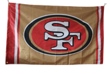 San Francisco 49ers Black Flag 100% Polyester Digital Printing 3x5ft NFL Flag Outdoor Banner with Brass Grommets