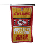 Customized Design 3x5 ft USA NFL Kansas City Chiefs  More Football Rugby All Teams Flag Polyester Flag with Brass Grommets