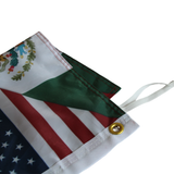 Mexico-USA flag Polyester Digital Printing 3x5ft Outdoor Banner with Brass Grommets