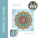 Mandala Tapestry Bohemian Tapestry for Bedroom Boho Indie Hippie Tapestries Aesthetic Vintage Wall Tapestry for Women Men Teenage Girl, Aqua Blue Tapestry