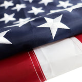 American Flags 3x5 ft Outdoor,Sewn Stripes Embroidered Stars and Brass Grommets