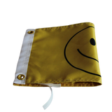 smile yellow flag Polyester Digital Printing 3x5ft Outdoor Banner with Brass Grommets