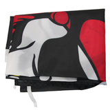 Pirate Flag 3x5 ft Outdoor,Jolly Roger Red Bandana,Polyester Flag with Brass Grommets