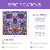 Halloween Tapestry Skull Tapestry for Bedroom Aesthetic Gothic Vintage Skeleton Wall Tapestry Hippie Tapestries Hanging Tapestry Art for Men Women Teenage Boys Girls