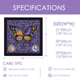 Psychedelic Celestial Butterfly Tapestry for Bedroom Night Day Butterfly Tapestries Aesthetic Vintage Wall Tapestry for Women Men Teenage Girl, Purple  Tapestry