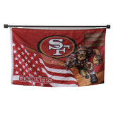 Go-Niners flag Polyester Digital Printing 3x5ft Outdoor Banner with Brass Grommets