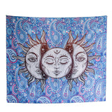 Sun and Moon Tapestry Indie Astrology Tapestry for Bedroom Hippie Aesthetic Vintage Tapestries Wall Tapestry 51”x59”