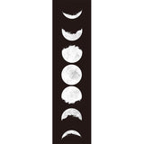 2 Pack Moon Black And White Modern Wall Art Tapestries Vertical，Aesthetic Tapestry Art Long Tapestries for Room （12.8 X 51.2 Inch）