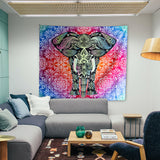 Elephant Wall Tapestry Indie Wall Hanging Bohemian Tapestries Art Home Decor for Bedroom Living Room Women Men Teenage Girl, Pink Tapestry