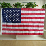 American Flags 3x5 ft Outdoor,Sewn Stripes Embroidered Stars and Brass Grommets