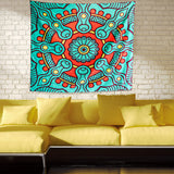 Mandala Tapestry Bohemian Tapestry for Bedroom Boho Indie Hippie Tapestries Aesthetic Vintage Wall Tapestry for Women Men Teenage Girl, Green Tapestry