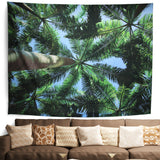 Palm Tree Tapestry for Bedroom Aesthetic Forest Tapestry Natural Coconut Palm Ethnic Nature Tapestry Wall Hanging for Room Decor, for Women Men Boys, Palm Leaves Tapestry