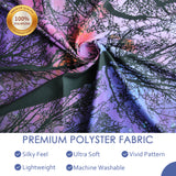 Forest Tapestry Psychedelic Starry Tree Tapestry for Bedroom Aesthetic Trippy Nature Tapestry Wall Hanging for Room Decor, for Women Men Boys, Starry Forest Tapestry