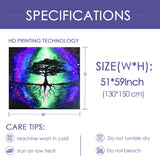 Sinonarui Forest Tapestry Psychedelic Tree Tapestry for Bedroom Aesthetic NatureTapestry Tree Starry Tapestry Wall Hanging for Room Decor, for Women Men Boys, Ethereal Tree Tapestry