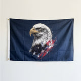 Freedom USA Flag 3x5 FT Grunge Paint Splatter Patriotic Black Red White Banner Wall Decor Indoor Outdoor Hanging Polyester Sign