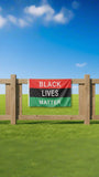 3x5ft Black Lives Matter Pan-African Flag, Red Black Green Polyester Banner with Brass Grommets, Equality Theme Decor for Home & Events