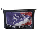 Barbaric-Brutality flag Polyester Digital Printing 3x5ft Outdoor Banner with Brass Grommets