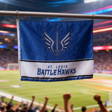 3x5ft St. Louis Battlehawks Team Flag UV-Resistant Polyester Banner for Game Day Decor