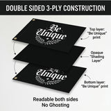 3x5FT Be Unique Inspirational Flag Motivational Wall Decor for Home Gym Bedroom Office Indoor Outdoor Hanging Banner