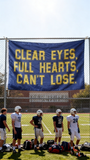 Clear Eyes Full Hearts Can't Lose Flag 3x5ft, Durable Polyester Friday Night Lights Banner, Ideal for Dorms, Gyms & Fan Caves, Custom Sizes Available
