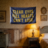 Clear Eyes Full Hearts Can't Lose Flag 3x5ft, Durable Polyester Friday Night Lights Banner, Ideal for Dorms, Gyms & Fan Caves, Custom Sizes Available