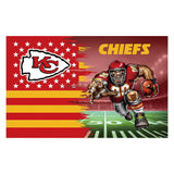 NFL Chiefs Polyester Digital Printing 3x5ft Outdoor Banner with Brass Grommets