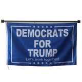 Democrats for trump flag Polyester Digital Printing 3x5ft Outdoor Banner with Brass Grommets