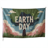 Customizable Earth Day Flag, Vintage 