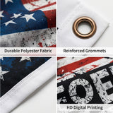 Freedom USA Flag 3x5 FT Grunge Paint Splatter Patriotic Black Red White Banner Wall Decor Indoor Outdoor Hanging Polyester Sign