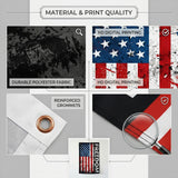3x5 Ft American Flag Freedom Banner, Patriotic Outdoor Wall Decor, Durable Fabric, Double Stitched Edges, Hanging Flag