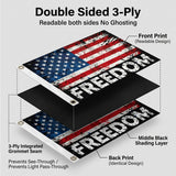 Freedom USA Flag 3x5 FT Grunge Paint Splatter Patriotic Black Red White Banner Wall Decor Indoor Outdoor Hanging Polyester Sign