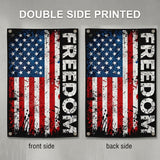 3x5 Ft American Flag Freedom Banner, Patriotic Outdoor Wall Decor, Durable Fabric, Double Stitched Edges, Hanging Flag