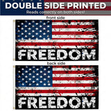 Freedom USA Flag 3x5 FT Grunge Paint Splatter Patriotic Black Red White Banner Wall Decor Indoor Outdoor Hanging Polyester Sign
