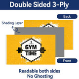 Gym Time Flag 3x5 FT Fitness Banner Weightlifting Workout Wall Decor for Home Gym, Garage, Indoor Outdoor Hanging Decoration