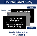3x5FT Funny Wife Quote Flag I Don't Need Google My Wife Knows Everything Outdoor Banner Home Garden Wall Decor